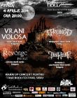 4 si 5 aprilie: doua seri de black metal cu VRANI VOLOSA,  THE REVENGE PROJECT si DIMHOLT