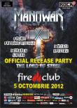 Official release party pentru noul album MANOWAR pe 5 octombrie in Fire Club 