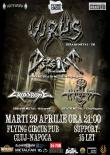 Concert de sprijin DECEASE, cu invitati speciali VIRUS 29 aprilie in Flying Circus din Cluj-Napoca