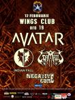 Detalii despre concertul Avatar, Indian Fall, Grimegod si Negative Core Project